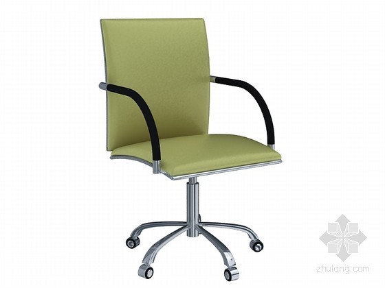 办公su椅子模型资料下载-绿色清新椅子3D模型下载