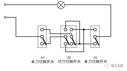 详解双控 三控 多控开关电路图_5