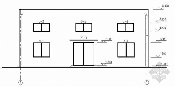 屋顶排烟机房建筑结构图资料下载-某空压机房建筑结构图纸