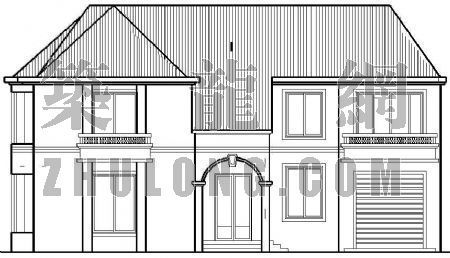 二层半建筑施工图图纸资料下载-二层别墅建筑施工图