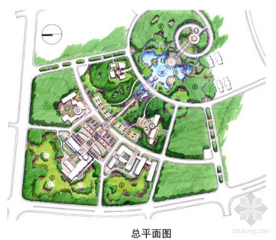 高新区总体规划文本资料下载-长沙高新区中心区景观规划方案文本