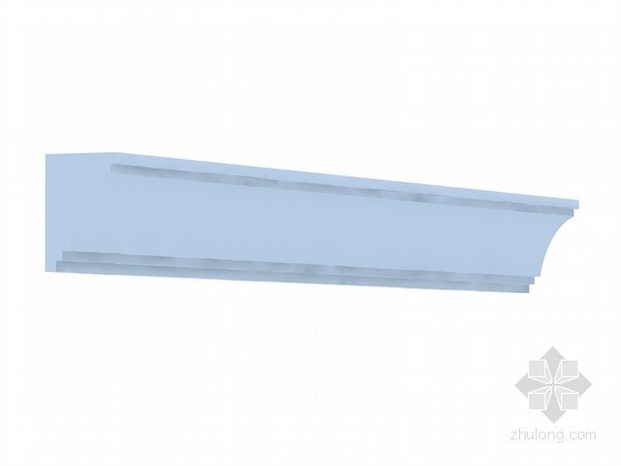 CAD石膏角线资料下载-石膏角线3D模型下载