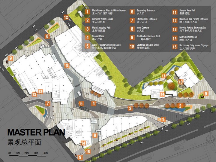 沿街商业广场景观设计资料下载-[上海]商业广场及屋顶花园景观设计方案（国际知名事务所）