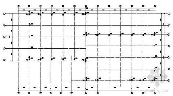 框架轻钢结构图资料下载-福特汽车展厅轻钢结构图