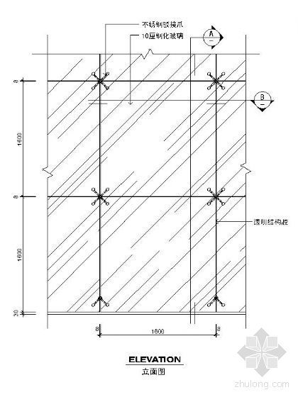 玻璃幕墙详图二