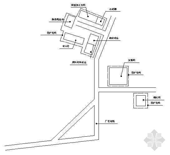 厂房的进度计划图资料下载-发酵间糖化间厂房平面布置和网络图