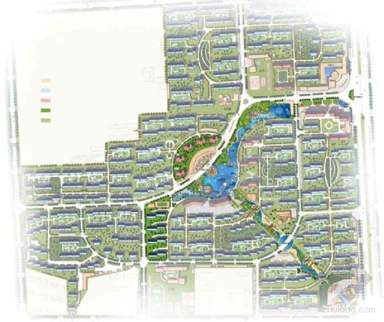 小区中心轴景观设计资料下载-安徽合肥小区中心景观规划设计方案