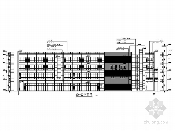 [南京]某大学城商贸中心施工图-图5