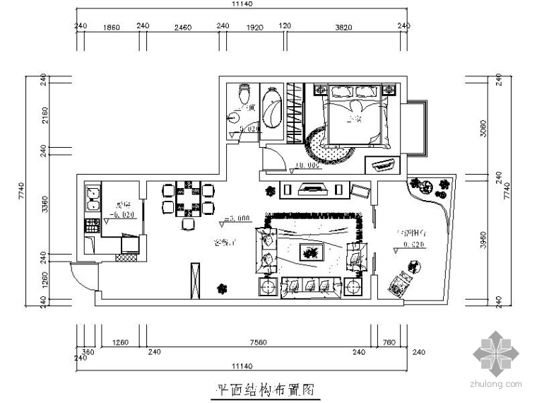 小房型室内装修图资料下载-简约小户型室内装修图