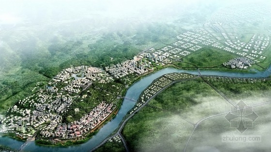 城市生态廊道规划资料下载-[四川]城市综合体规划及单体设计方案文本