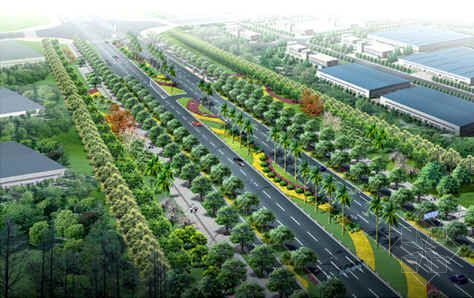广西小区景观方案资料下载-广西柳州景观大道设计方案