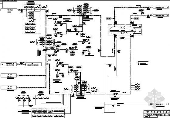 烟气脱硫吸收塔图资料下载-东莞某电厂烟气脱硫工艺流程图1