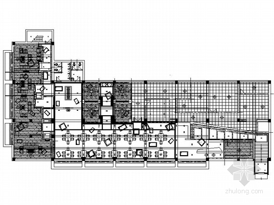 日式室内设计立面图资料下载-日式铁板烧餐厅室内设计施工图（含实景）
