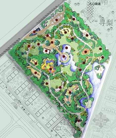 主题乐园设计说明资料下载-[新疆]儿童主题乐园景观设计概念方案