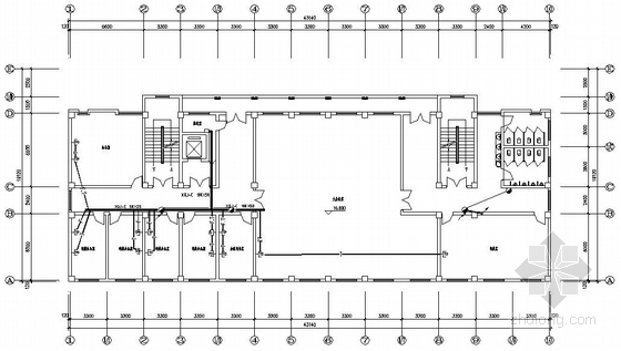 六层电梯图纸资料下载-某电教中心六层综合楼电气施工图纸
