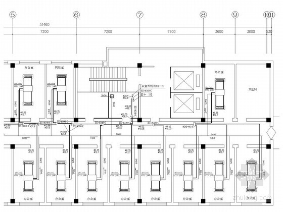 空调室外机基础dwg资料下载-[辽宁]高层行政办公大楼空调系统设计竣工图（直蒸变频多联机系统）