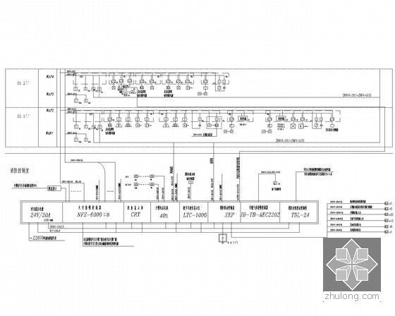 [四川]高层甲级写字楼强弱电施工图120张（甲级设计院 系统全面）-火灾自动报警系统图