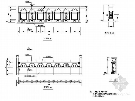 skp模型罗马柱资料下载-罗马柱雕塑设计施工详图