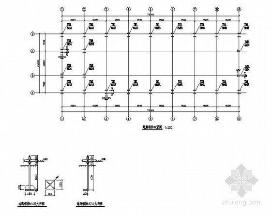 格宾网石笼挡墙结构设计图资料下载-某厂房结构设计图