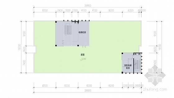 [福建]18层海浪造型商务办公楼建筑设计方案文本（知名设计院）-18层海浪造型商务办公楼建筑设计平面图