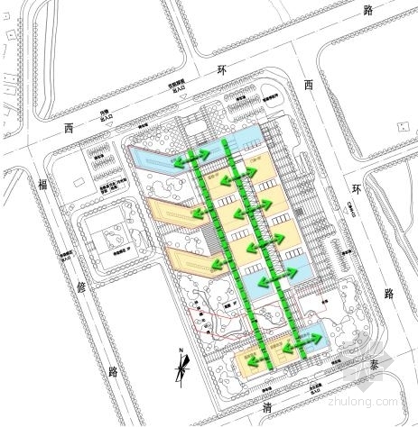 [福建]单元模块化灵活性综合性市级医疗建筑设计方案文本-单元模块化灵活性综合性市级医疗建筑分析图