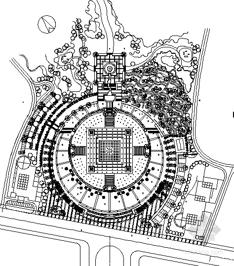 矩形花坛施工图资料下载-[重庆]城市休闲广场园林景观工程园建施工图