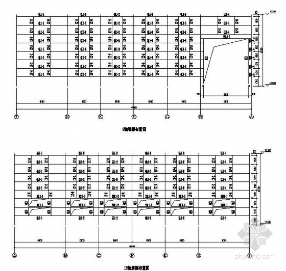 厂房托架梁资料下载-某带托架24米跨厂房结构设计图