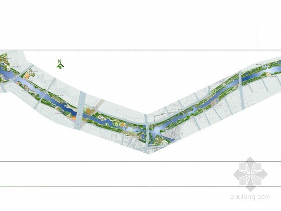 河道滨水景观设计资料下载-某河道滨水景观设计方案
