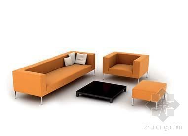 沙发组合3D建模资料下载-沙发组合004