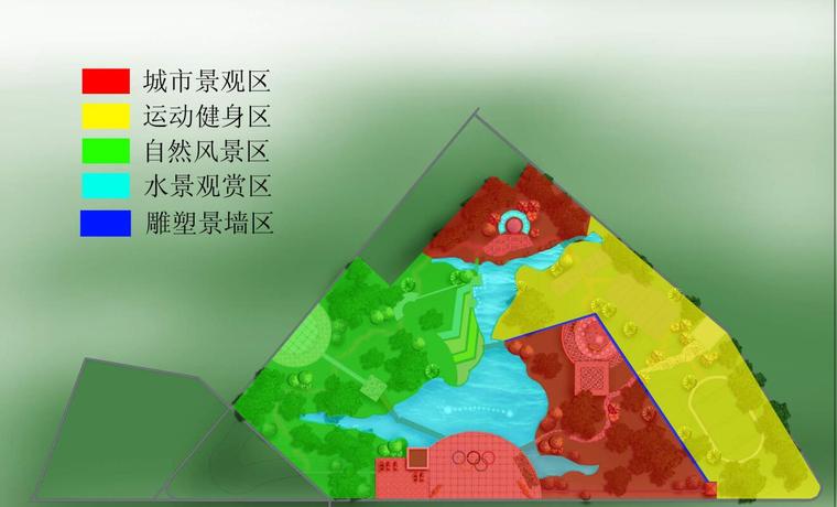 [北京]某主题公园景观设计方案包含（建议书+报告书+模型+展板）-功能分区