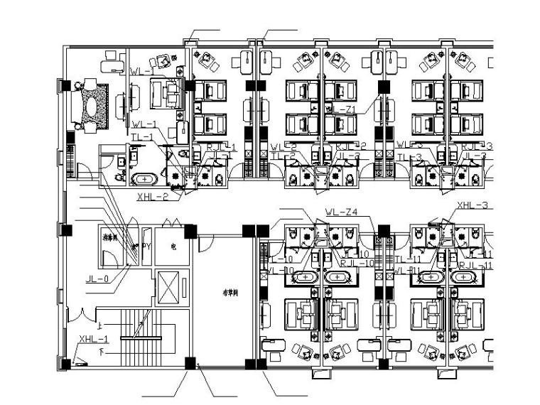 多层旅馆建筑全套消防设计资料下载-德胜科技孵化中心给排水及消防工程施工设计图（CAD,27张）