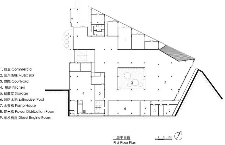 连接城市和码头断层的“楔子” - 云阳四方井服务建筑_21