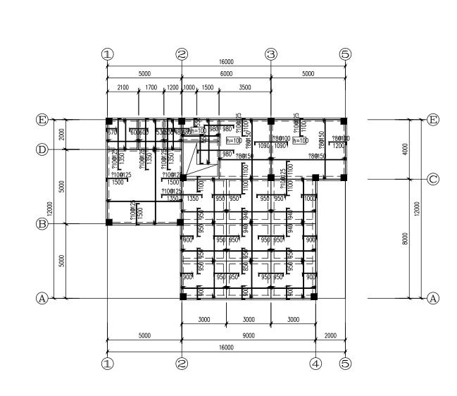 两层别墅CAD全套图资料下载-[甘肃]二层框架结构别墅建筑结构施工图（CAD、21张）