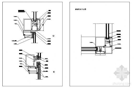 转角节点图资料下载-幕墙转角节点图