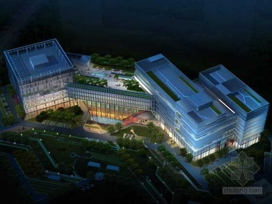 规划办公展馆设计cad资料下载-[北京]某办公区规划设计方案文本（含CAD）