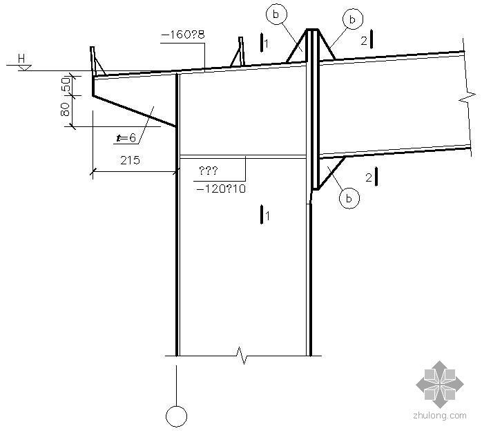 边梁柱节点构造资料下载-某边梁柱节点构造详图（七）