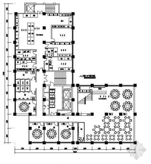 三层合院住宅方案图资料下载-三层餐厅装修方案图