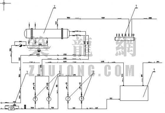 换热站平面及工艺流程图资料下载-换热站工艺流程图.zip