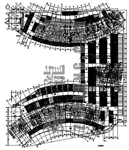 地下车库结构CAD图资料下载-某公寓地下车库通风图
