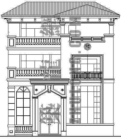 苏州中式别墅建筑设计方案资料下载-某别墅建筑设计方案（4）