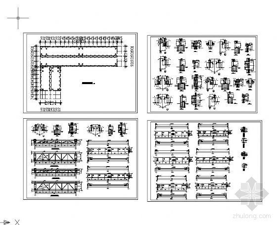 吊车桁架梁资料下载-吊车梁节点详图