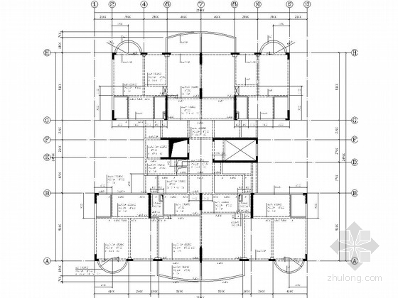 26层框剪结构住宅楼资料下载-十四层框剪结构住宅楼结构施工图