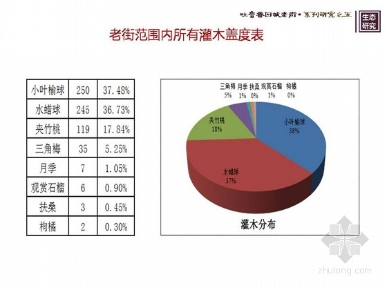 [新疆]吐鲁番古镇老街生态及绿化研究方案-老街范围内灌木覆盖图 