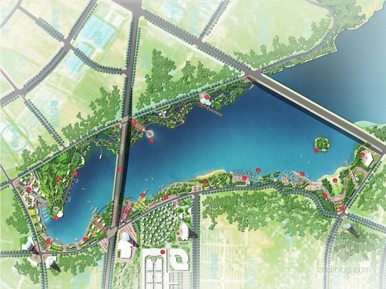 生态公园规划设计项目资料下载-[湖北]沿湖生态公园规划设计方案