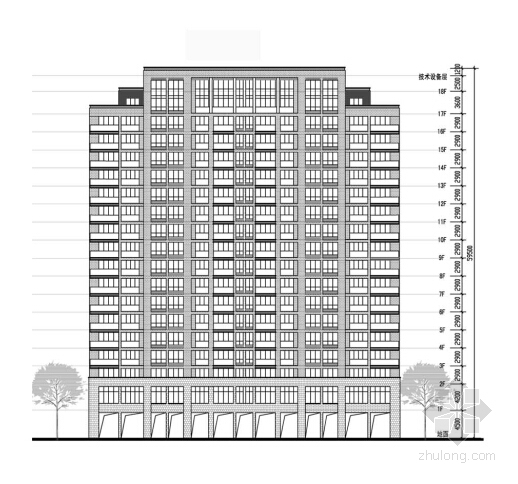[浙江]artdeco风格住宅安置小区规划设计方案文本-artdeco风格住宅安置小区立面图