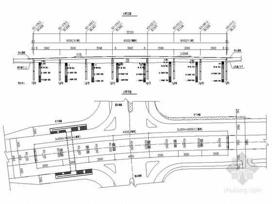 华夏路高架施工图设计资料下载-220m多跨径钢箱梁高架桥工程全套施工图（215张 路桥 排水 照明等）