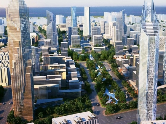 城市中心区规划说明资料下载-[山东]城市CBD核心区规划设计方案文本（知名设计院）
