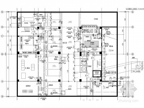 空调室内机立面图资料下载-[吉林]电力大厦空调通风系统设计施工图