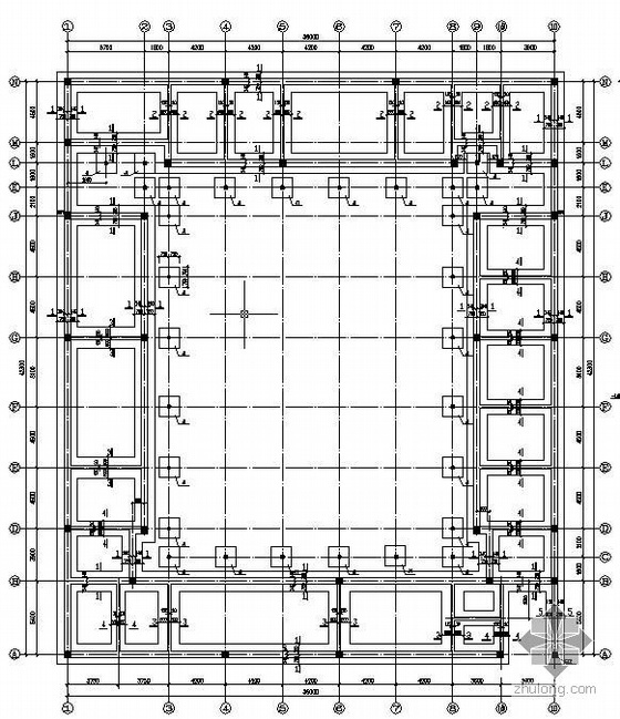 现代四合院建筑施工图资料下载-某四合院全套结构施工图