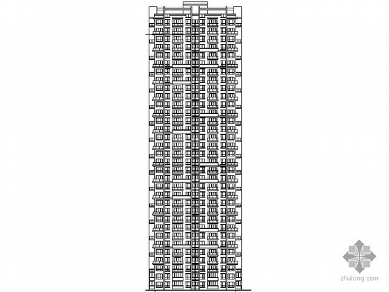两梯四户住宅设计方案资料下载-某三十三层住宅设计方案（B2栋）